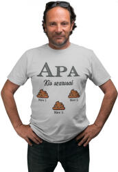  Apa kis szarosai (Személyre szabható) - Férfi Póló (455981)