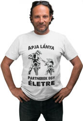  Motoros apa és lánya - Férfi Póló (283756)