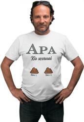  Apa kis szarosai (Személyre szabható) - Férfi Póló (425417)