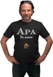  Apa kis szarosai (Személyre szabható) - Férfi Póló (494537)