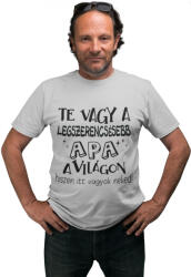  Legszerencsésebb apa a világon - Férfi Póló (966800)