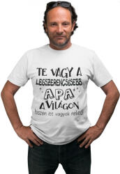  Legszerencsésebb apa a világon - Férfi Póló (918529)