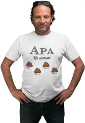  Apa kis szarosai (Személyre szabható) - Férfi Póló (676158)