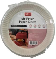  SISI 50 db Zsírálló kerek légsütő sütőpapír eldobható papír bélés 20x4.5cm (8686860179364)