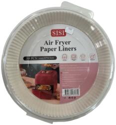  SISI 50 db Zsírálló kerek légsütő sütőpapír eldobható papír bélés 23x4.5cm (8686860185372)
