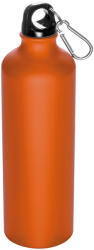 M-Collection Nagy ivópalack karabinerrel, 800 ml, Narancssárga