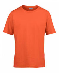 Gildan rövidujjú környakas gyermek pamut póló, uniszex - narancs (gib64000orange)