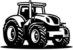  Díszes traktor piktogram matrica
