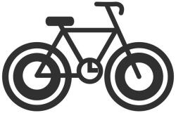  Kerékpár piktogram matrica
