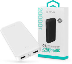 DEVIA Kintone Series V2 - 2xUSB + Type-C + microUSB - powerbank - 20.000 mAh - fehér - bluedigital