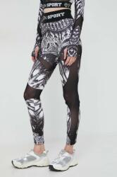 Plein Sport legging fekete, női, mintás - fekete L - answear - 57 990 Ft