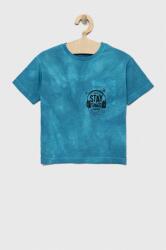 Sisley gyerek pamut póló mintás - kék 110