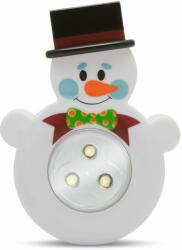  Lampă de veghe cu buton, model om de zăpadă (51623)