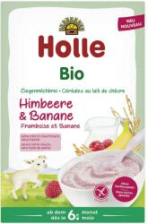 Holle Terci cu lapte de capra, banane si zmeura, fara gluten, pentru copii, +6 luni bio 200g