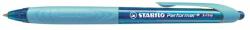 STABILO Golyóstoll, 0, 35 mm, nyomógombos, kék tolltest, STABILO Performer+ , kék (328/3-41)
