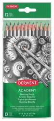 Derwent Grafitceruza szett, hatszögletű, DERWENT Academy , 12 különböző keménység (2300412) - treewell