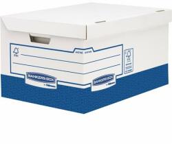 Fellowes Archiválókonténer, karton, ultra erős, nagy, FELLOWES Bankers Box Basic , kék-fehér (4474601)