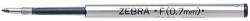 Zebra Golyóstollbetét, 0, 24 mm, ZEBRA F , piros (F29923)