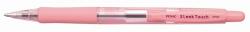 PENAC Golyóstoll, 0, 7 mm, nyomógombos, rózsaszín tolltest, PENAC SleekTouch , kék (BA1304-28)