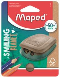 Maped Hegyező, kétlyukú, tartályos, műanyag, FSC, MAPED Smiling Planet (071520FM) - treewell