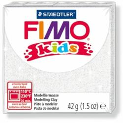 FIMO Gyurma, 42 g, égethető, FIMO Kids , glitteres fehér (8030-052)