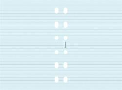 FILOFAX Kalendárium betét, jegyzetlap, personal méret, vonalas, FILOFAX, kék (FX-133001) - treewell