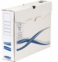 Fellowes Archiválódoboz, A4, 80 mm, FELLOWES Bankers Box Basic , kék-fehér (4460103)