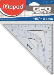 Maped Háromszög vonalzó, műanyag, 45°, 21 cm, MAPED Geometric (242421) - treewell