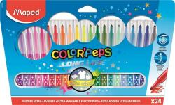 Maped Filctoll készlet, mosható, MAPED Color Peps Long Life , 24 különböző szín (845022LM)