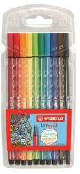 STABILO Rostirón készlet, 1 mm, STABILO Pen 68 , 10 különböző szín (6810/PL)