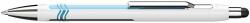 Schneider Golyóstoll, 0, 7 mm, nyomógombos, érintőképernyőhöz, fehér-kék tolltest, SCHNEIDER Epsilon Touch XB , kék (138702)