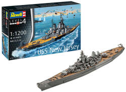 Revell Battleship USS New Jersey 1: 1200 makett hajó (5183) (05183)