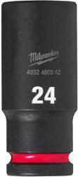 Milwaukee Shockwave 1/2" 24mm 4932480342 Set capete bit, chei tubulare