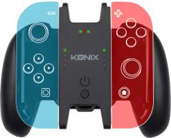 KONIX MYTHICS Nintendo Switch/OLED Play and Charge Joy-Con Töltő egység + Mini Kontroller (KX-NS-PNC) Fekete