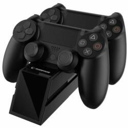 RAMPAGE JK-Rampage Gamepad töltő - RP-PS4 (dokkoló 2x PS4 kontroller töltéséhez, fekete) (37089)