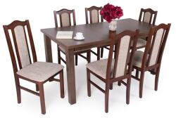 Divian Berta asztal London székkel - 6 személyes étkezőgarnitúra