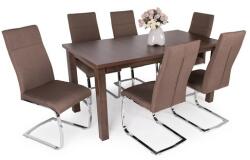  Berta asztal Molly székkel - 6 személyes étkezőgarnitúra