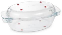 Tescoma GrandCHEF ovális sütőedény fedővel 35 × 21cm, üveg