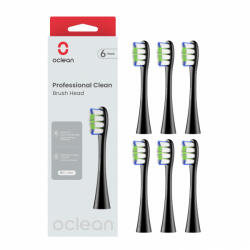 Oclean Professional clean fogkefe fej (6db) fekete (OCL553864)