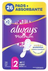 Always Platinum Super absorbant Absorbante igienice cu aripioare 26 buc pentru femei