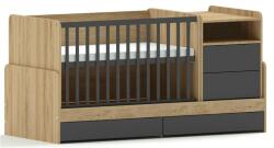 Brendon Lux Multi 5in1 Anthracite-Natural kiságy