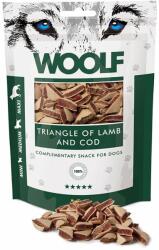 WOOLF Lamb And Cod Triangle 100g miel si cod, gustare pentru caini
