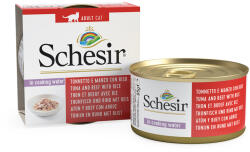 Schesir Schesir aszpikban 1 x 85 g - Natural rizzsel: tonhal & marha & rizs