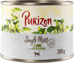 Purizon 6x200g Purizon Single Meat bárány & komlóvirág nedves macskatáp 12% árengedménnyel