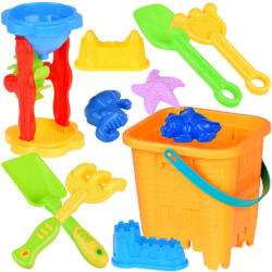 Inlea4Fun Homokozó készlet vödörrel és formákkal 11 darabos Inlea4Fun BEACH TOYS (JO-ZA5079)