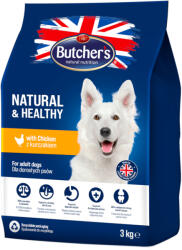 Butcher's 2x3kg Butcher's Natural & Healthy csirke száraz kutyatáp