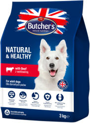 Butcher's 2x3kg Butcher's Natural & Healthy marha száraz kutyatáp