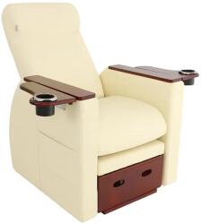physa Pedikűrös szék - elektromos - leereszthető zsámollyal - 60 W - 150 kg - bézs (PHYSA RECIFE)