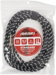 Amumu S30W-SA-5M Braided Nylon Instrument Cable