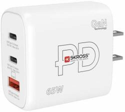 SKROSS USB A+C Power charger 65W GaN US, Power Delivery, Type A (DC57USA-PD65)